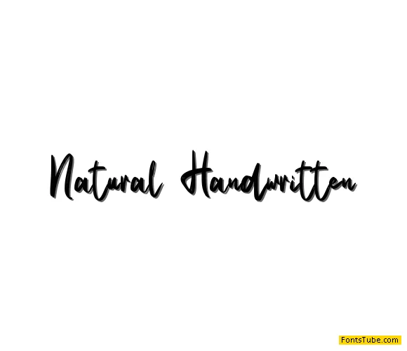 Natural Handwritten