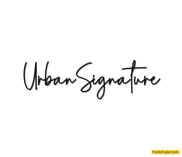 Urban Signature Font