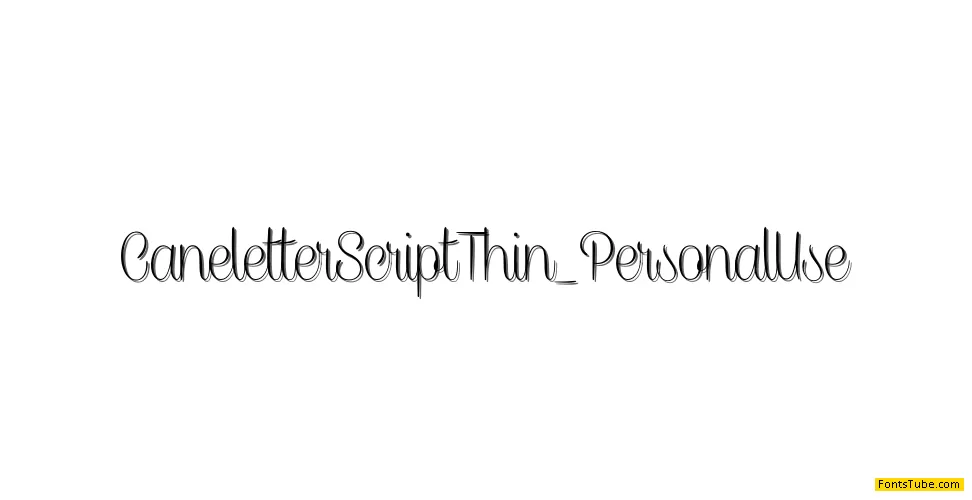 Caneletter Script Font Family
