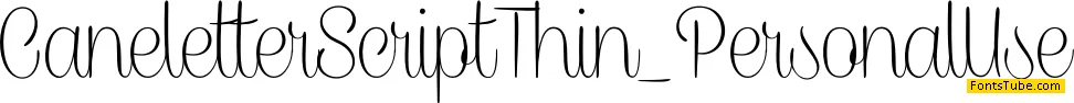 Caneletter Script Font Family