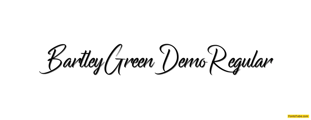 Bartley Green Demo Font