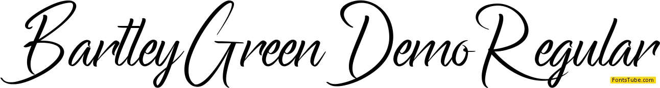 Bartley Green Demo Font