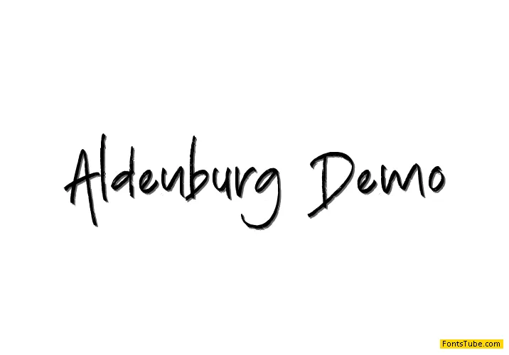 Aldenburg Demo Font