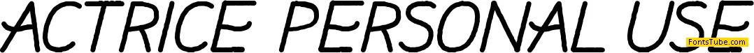 Actrice Font
