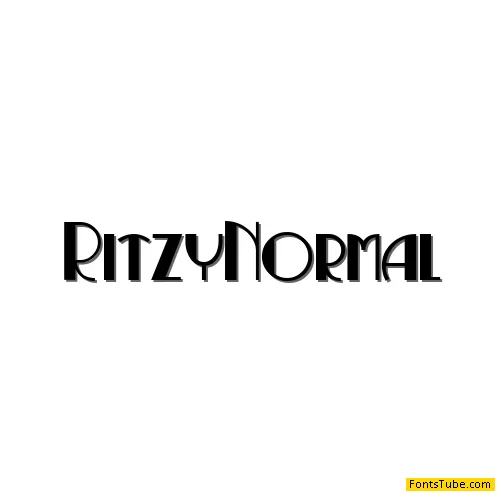 Ritzy Normal Font