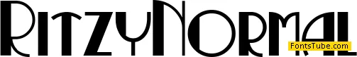 Ritzy Normal Font