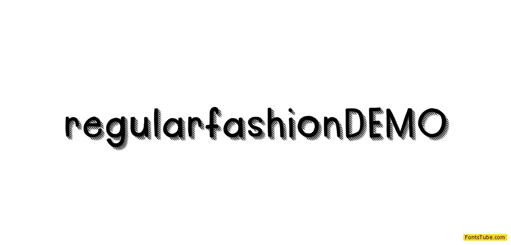 Regular Fashion DEMO Font