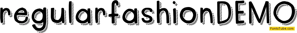 Regular Fashion DEMO Font
