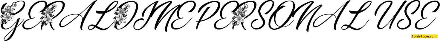 GERALDINE PERSONAL USE Font