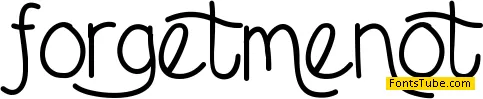 ForgetMeNot Font