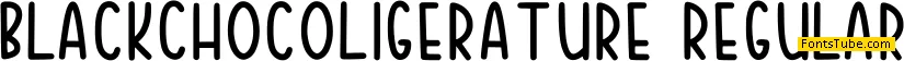 Black Choco Ligerature Font