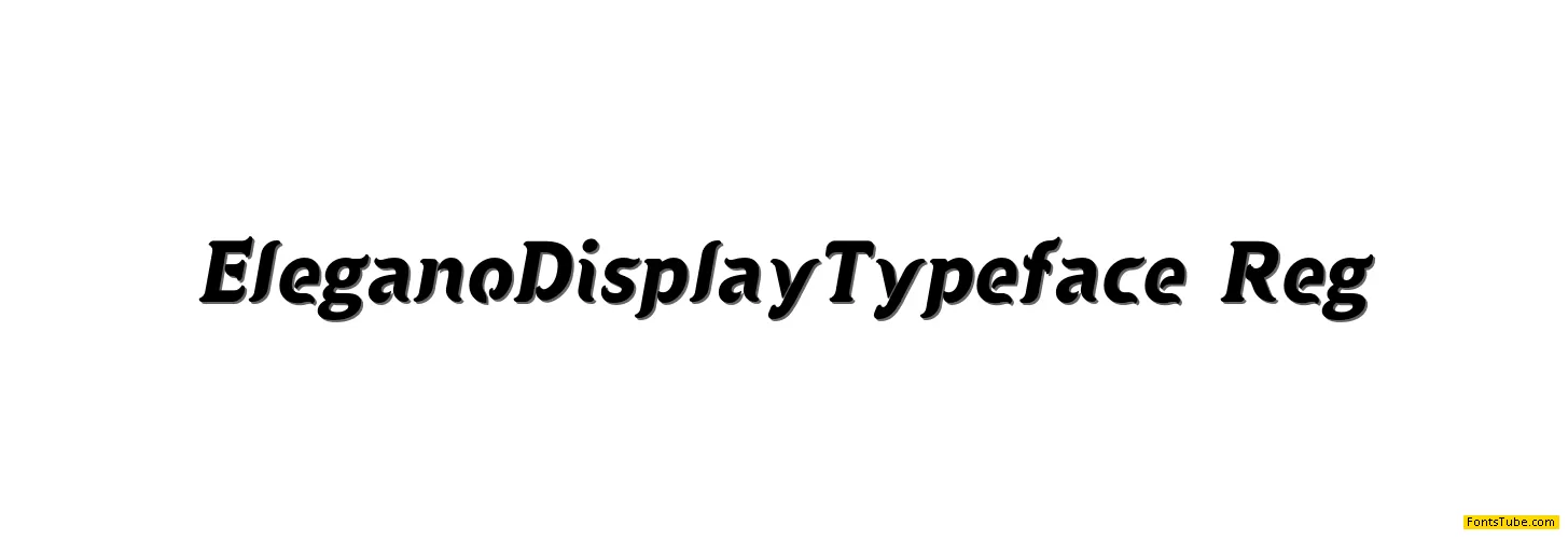 Elegano Display Typeface Font Family