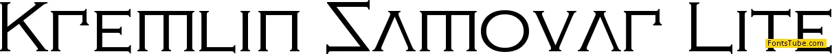 Kremlin Samovar Font Family
