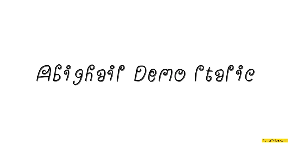 Abighail-Demo Font Family