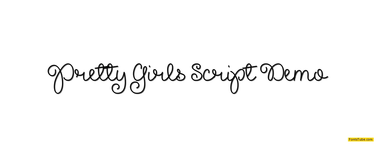Pretty Girls Script Demo Font