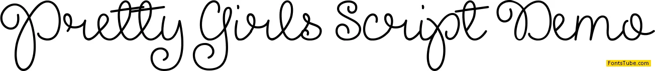 Pretty Girls Script Demo Font