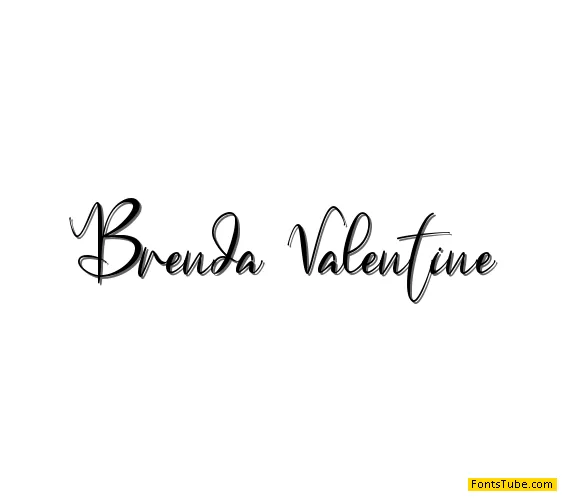 Brenda Valentine Font