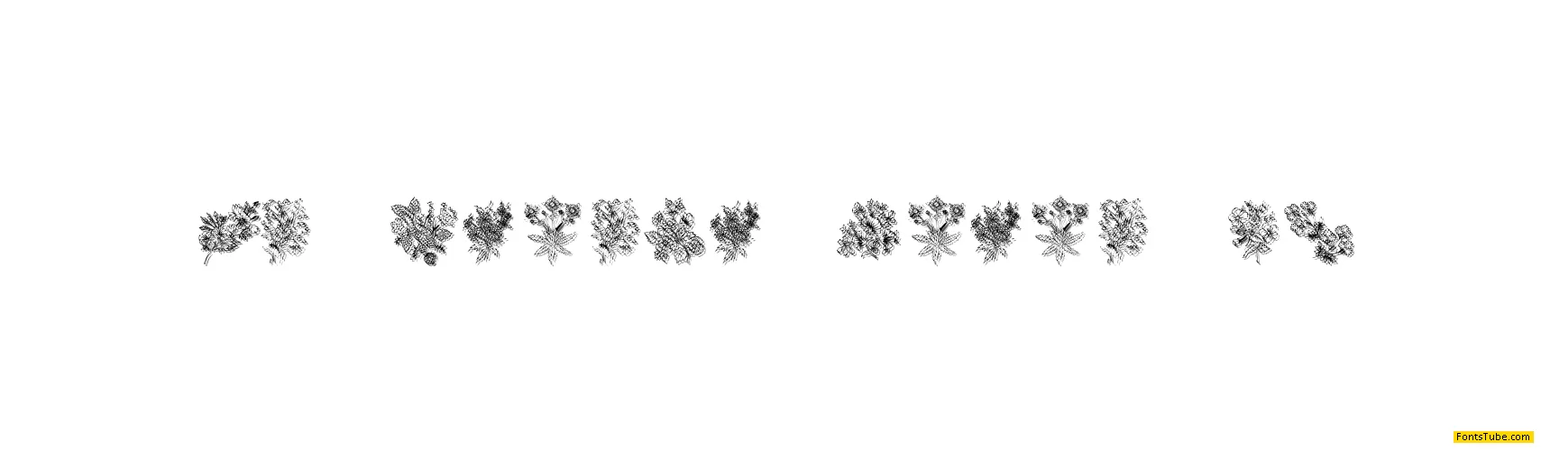 KR Floral Color Me Font
