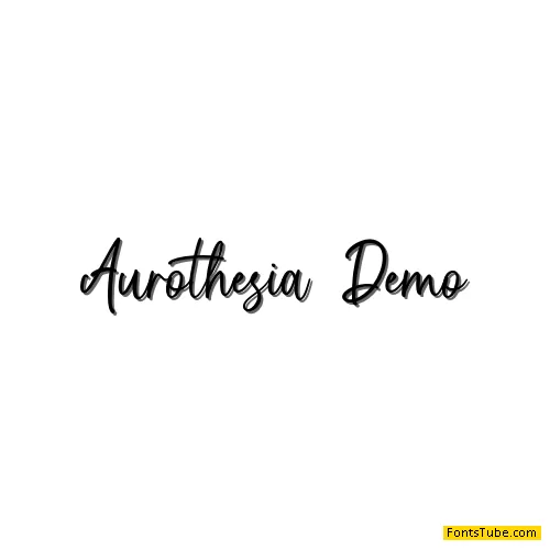 Aurothesia Demo Font