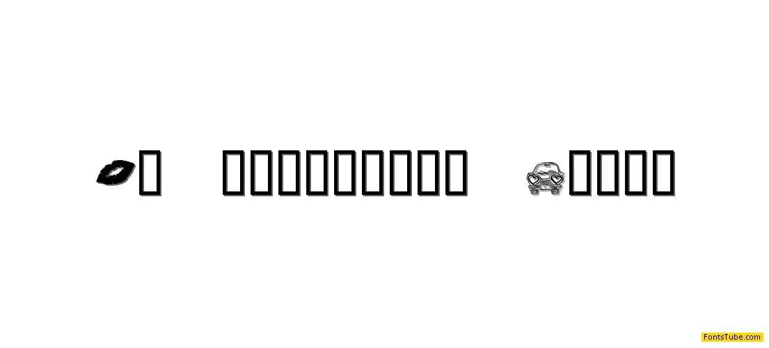KR Valentine Dings Font