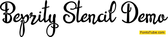 Beprity Stencil Font