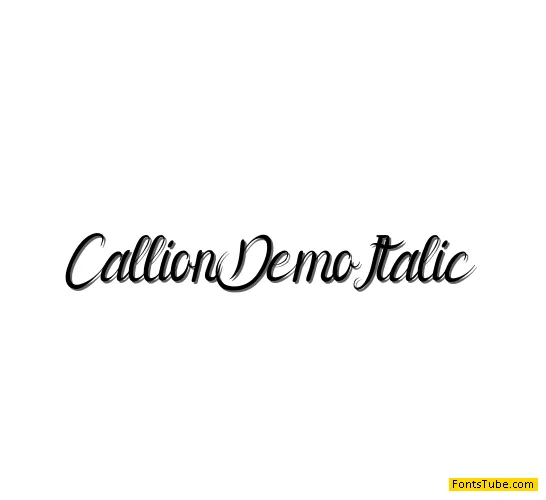 Callion Demo Font Family
