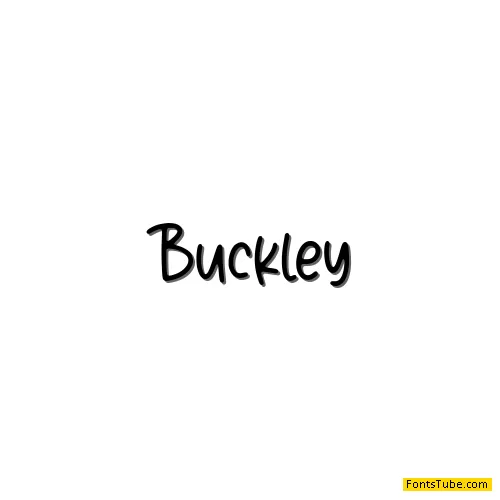 Buckley Font