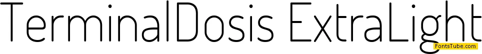 Terminal Dosis Font Family