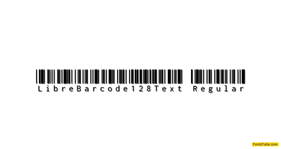 Libre Barcode 128 Text