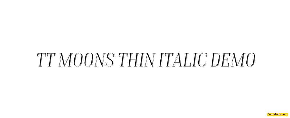 TT Moons Thin DEMO Font