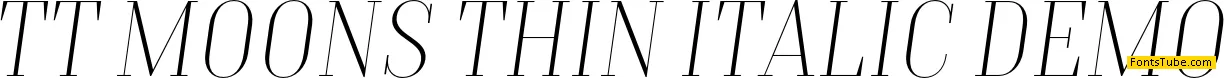 TT Moons Thin DEMO Font