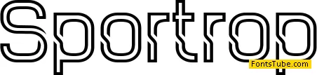Sportrop Font