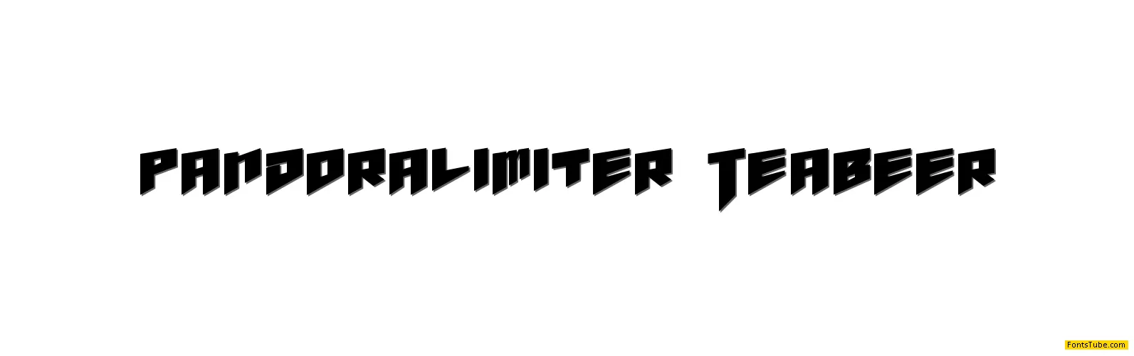 pandora limiter Font