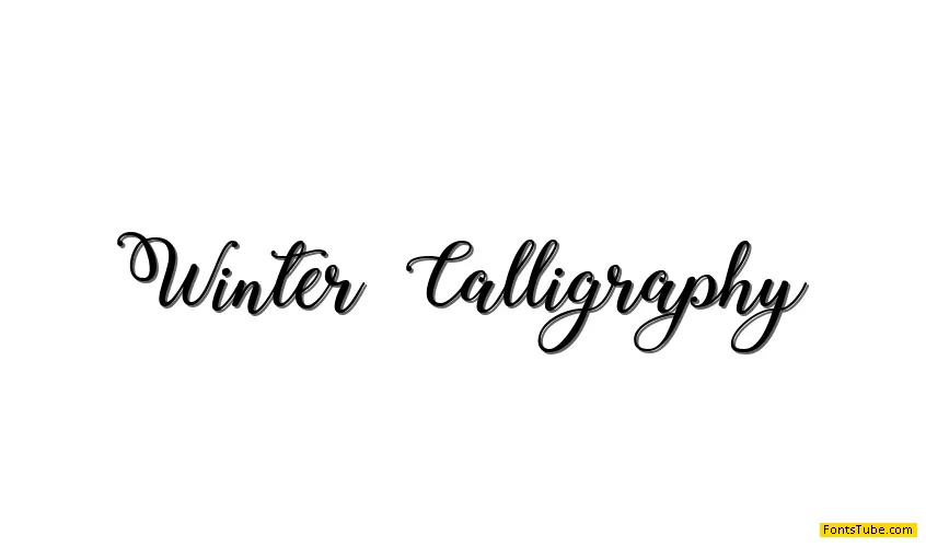 Winter Calligraphy Font