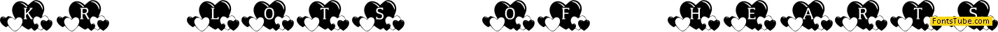 KR Lots Of Hearts Font