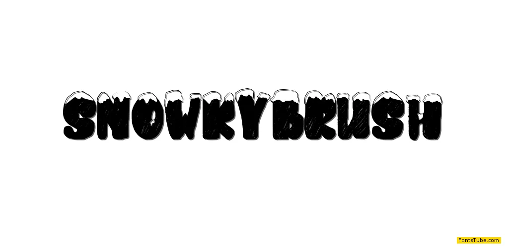 snowkybrush Font