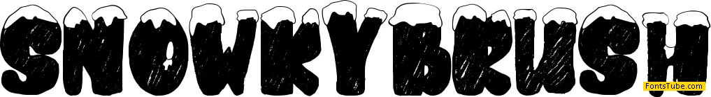 snowkybrush Font