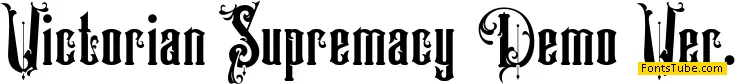 Victorian Supremacy Demo Font