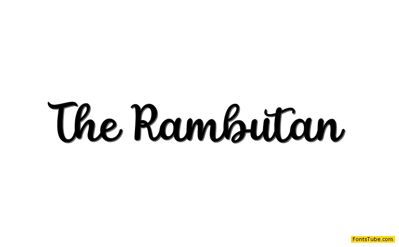 The Rambutan Font