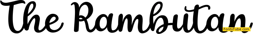 The Rambutan Font