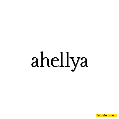Ahellya Font Family