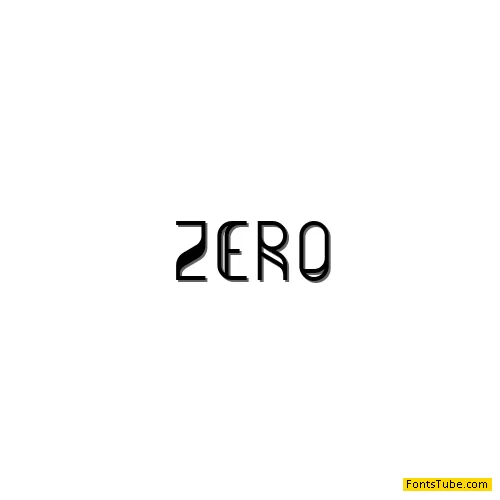 Zero Font