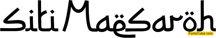Siti Maesaroh Font