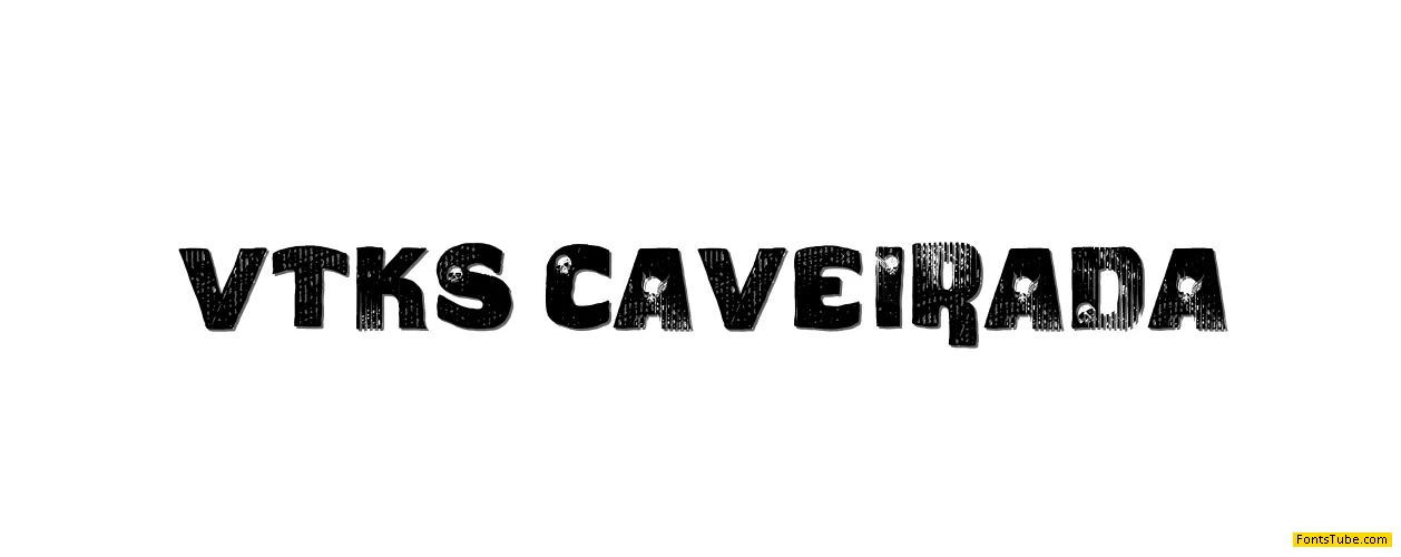 vtks caveirada Font