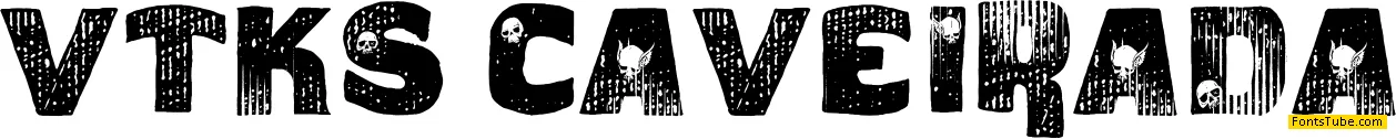 vtks caveirada Font