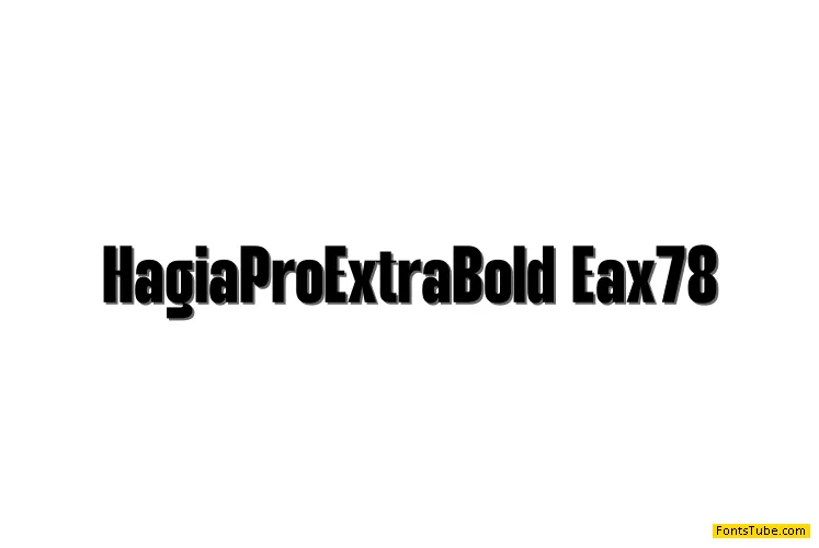 Hagia Pro Extra Bold