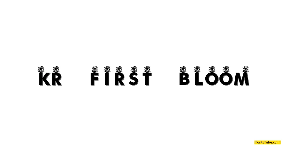 KR First Bloom Font