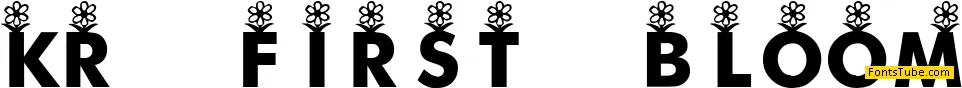 KR First Bloom Font