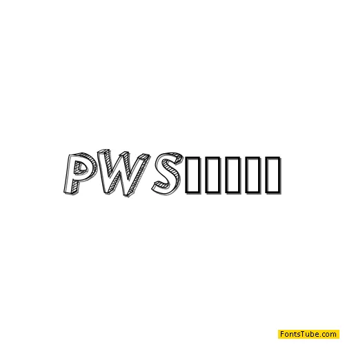 PWShaded Font