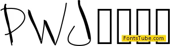 PWJazzy Font